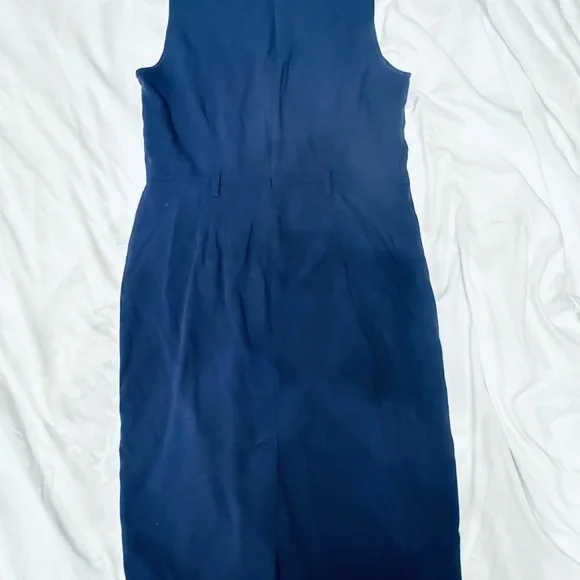 Elegant Blue Sleeveless Dress - Picture 6 of 6